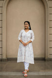Paridha Floral Chikankari A-line Kurta Sets
