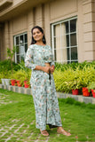 Paridha cotton three piece with thread work