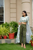 Paridha cotton three piece with thread work