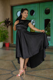 Paridha Satin High Low Dress