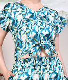 Paridha floral printed top and trouser cord sets