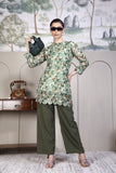 Paridha cotton printed with Sitara work tunic and trouser sets