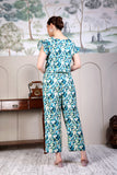 Paridha floral printed top and trouser cord sets