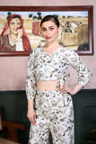Paridha printed crop top and trouser co ord sets