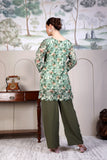Paridha cotton printed with Sitara work tunic and trouser sets